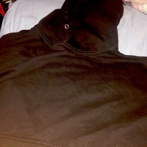 BLACK CUTE OVERSIZED HOODIE